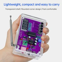 DIY FM Radio Electronic Kit 87-108MHz Adjustable Frequency Digital Display Soldering Project Practice Solder RDA5807S 3