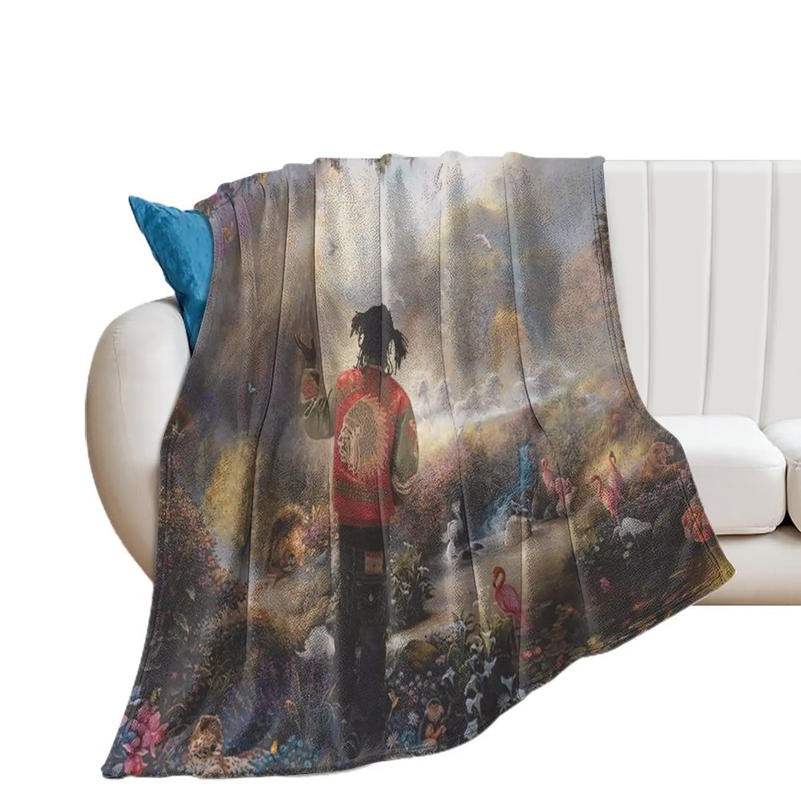 Chief Keef Garden of Eden Throw Blanket Comforter Sleeping Bag Soft Designers Blankets