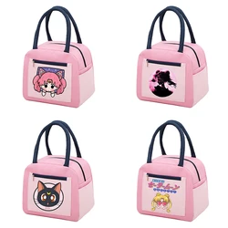 Sailors Moons Lunch Bag Cute Anime Color Insertion Large Inspection Bag Portable Keep Warm Girls Kid Bag Birthday Gifts