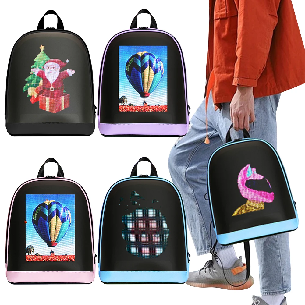 

Светодиодный рекламный рюкзак APP Control Рекламная деловая сумка Водонепроницаемый портативный рюкзак для путешествий на открытом воздухе