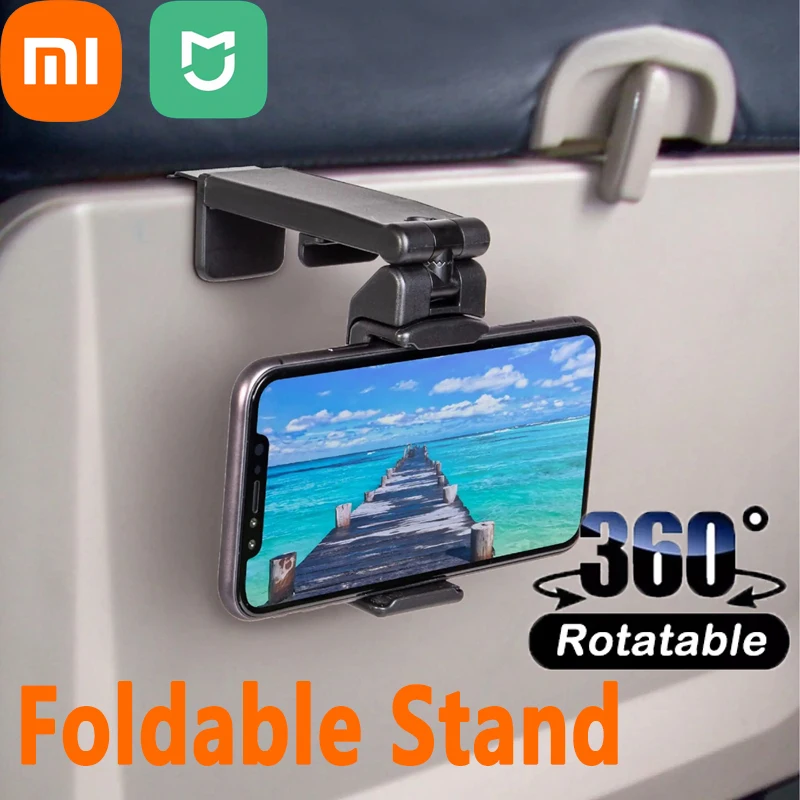 Xiaomi MIJIA Airplane Phone Holder Stand Multi Functional Portable Travel Stand Desk Flight Foldable Adjustable Support Holding