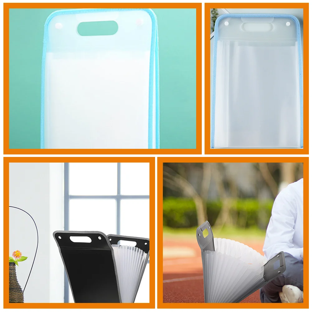 2 шт., органайзер для папок с файлами, расширяющаяся сумка для файлов-гармошка, большая вместимость, портативный органайзер для хранения документов, офисный школьный органайзер для квитанций