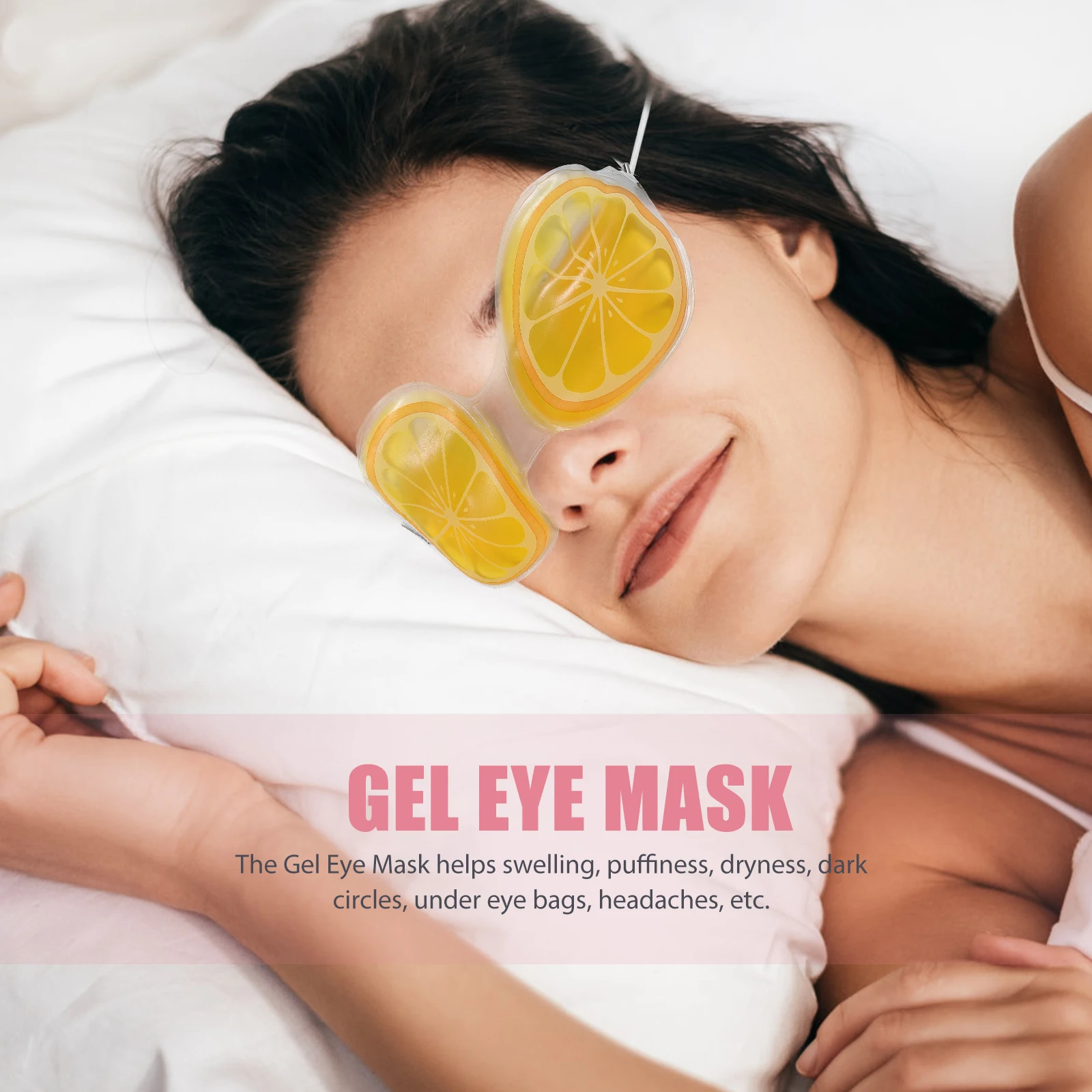 

4pcs Gel Mask Reusable PVC Cooling Patches Nap Relief for Puffiness Dark Circles Under Bags Headaches Kids Sleep Eye