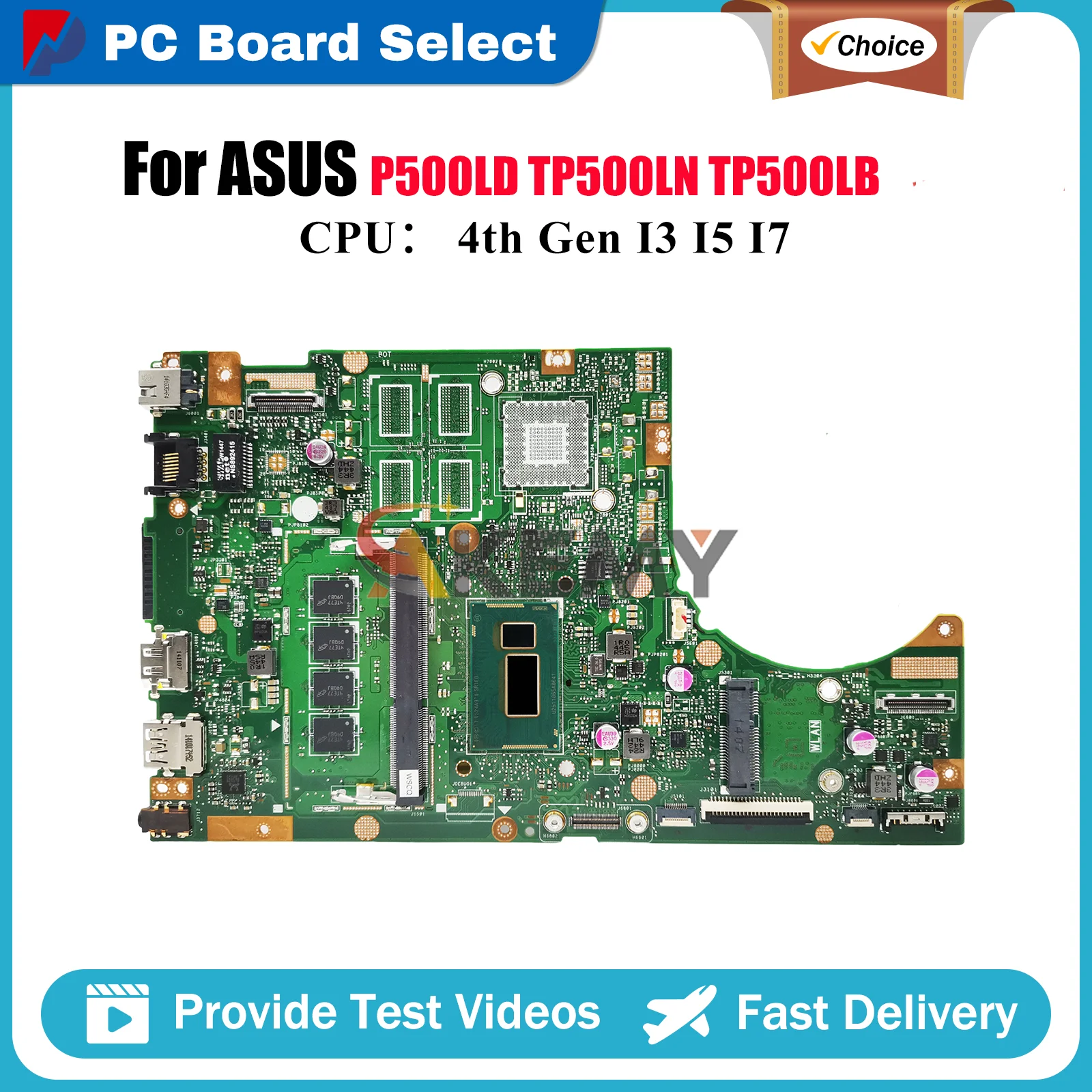 

Материнская плата TP500LA для ноутбука ASUS VivoBook Flip TP500LA TP500L TP500LD TP500LN TP500LB, материнская плата для ноутбука с процессором I3 I5 I7