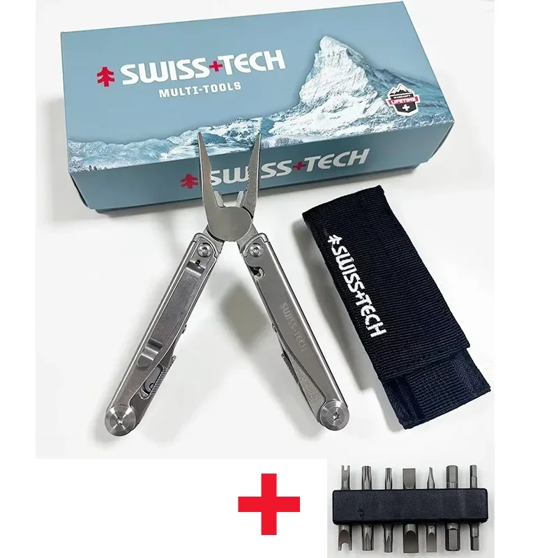 

SWISS TECH 18-в1 многофункциональный плоскогубцы складной многофункциональный комбинированный инструмент карманный нож портативный EDC оборудование для кемпинга на открытом воздухе