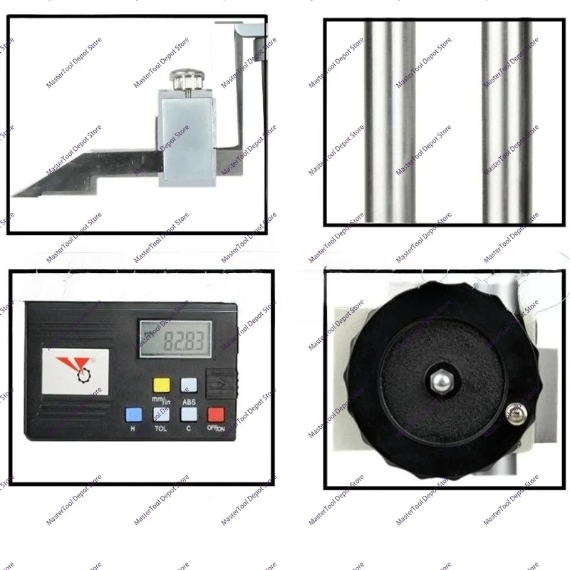 High-precision Double-column Digital Display Altimeter Visual Height Ruler 0-300/500/600 Hand-cranked Double Column