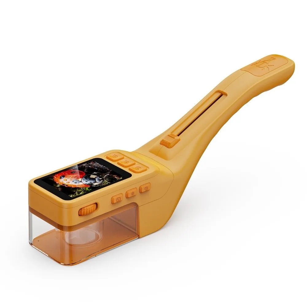 8 LED Fill Light Microscope 2.4Inch Screen High-Definition Bug Catcher Microscope Magnifying Function 1000mAh Battery