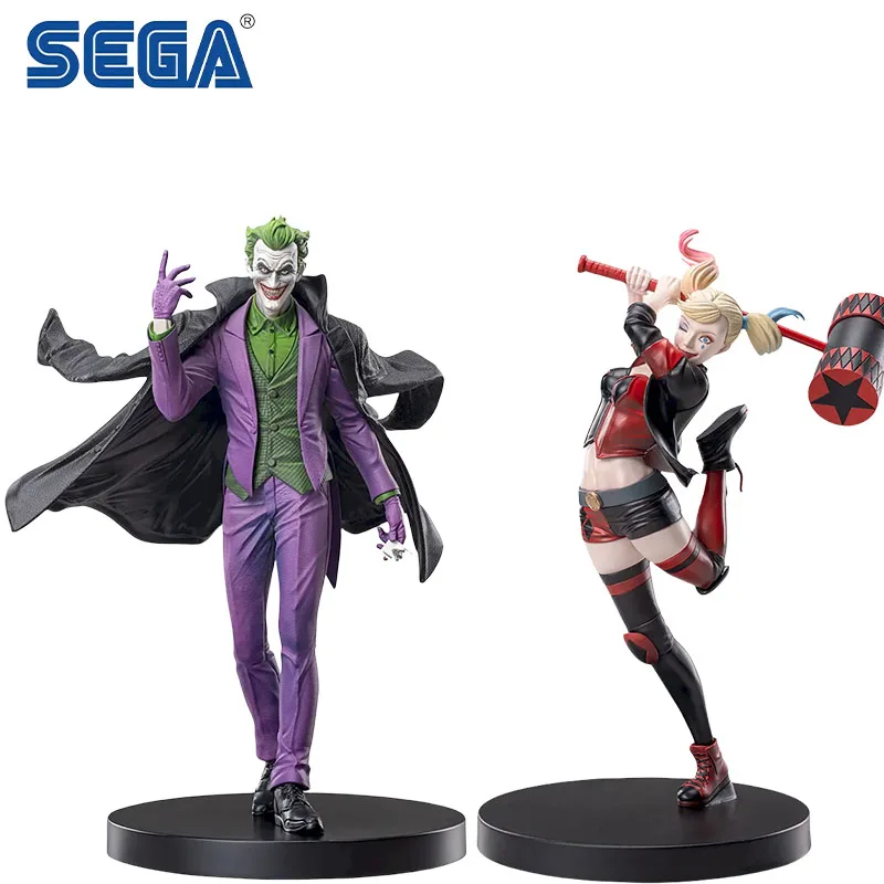 SEGA Genuine Premium DC Joker Harleen Quinzel Anime Figure Action Toys for Boys Girls Christmas Gift Collectible Model Ornaments