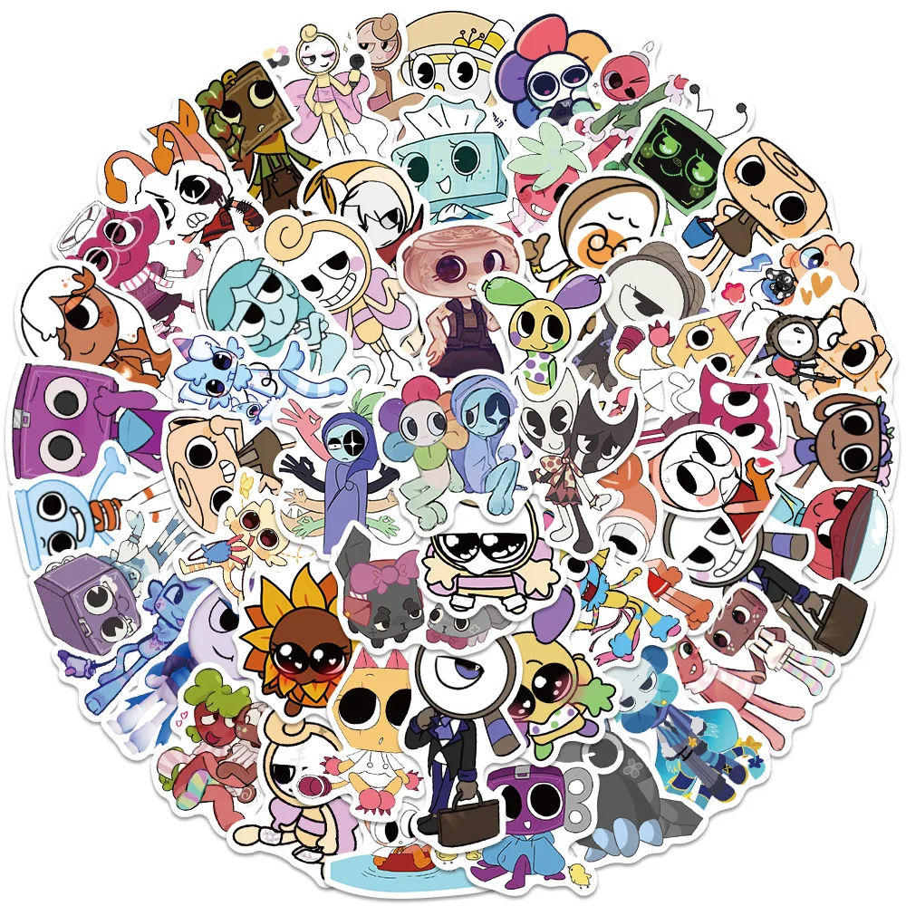 

10/30/54PCS Dandys World Cute Cartoon Sticker DIY Phone Laptop Luggage Skateboard Graffiti Decals Fun for Kid