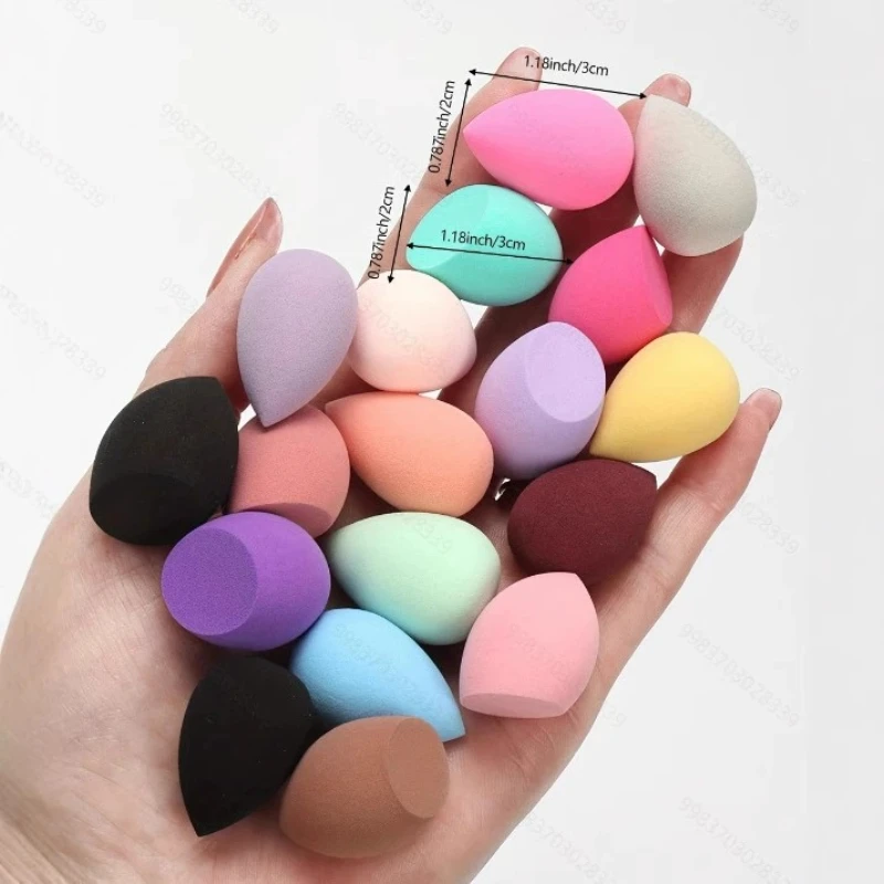 12/60PCS Veelkleurige Make-Up Spons Blender Schoonheid Ei Zachte Foundation Sponzen Cosmetische Bladerdeeg Vrouwen Make Up Accessoires Maquillaje