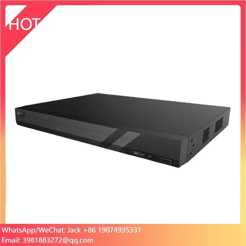 Professional 32CH 12MP NVR with 4 SATA HDD Slots and 2 HD-MI and 2 RJ45 10M/100M/1000M Ethernet Interfaces