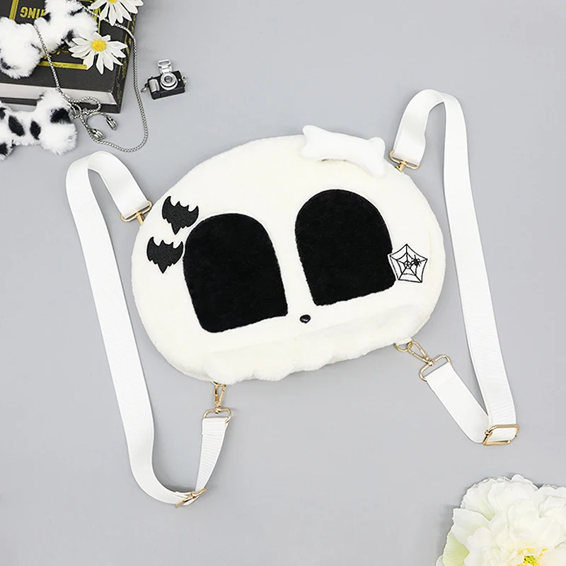 AniLV 2024 Halloween Children Candy Skull Bag Plush Knapsack Backpack Cosplay