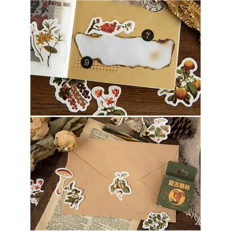 Artistic Decorative Scrapbook Sticker for Adult Student, Journaling Sticker Book Aesthetic Sticker Scrapbook Sticker D2RC