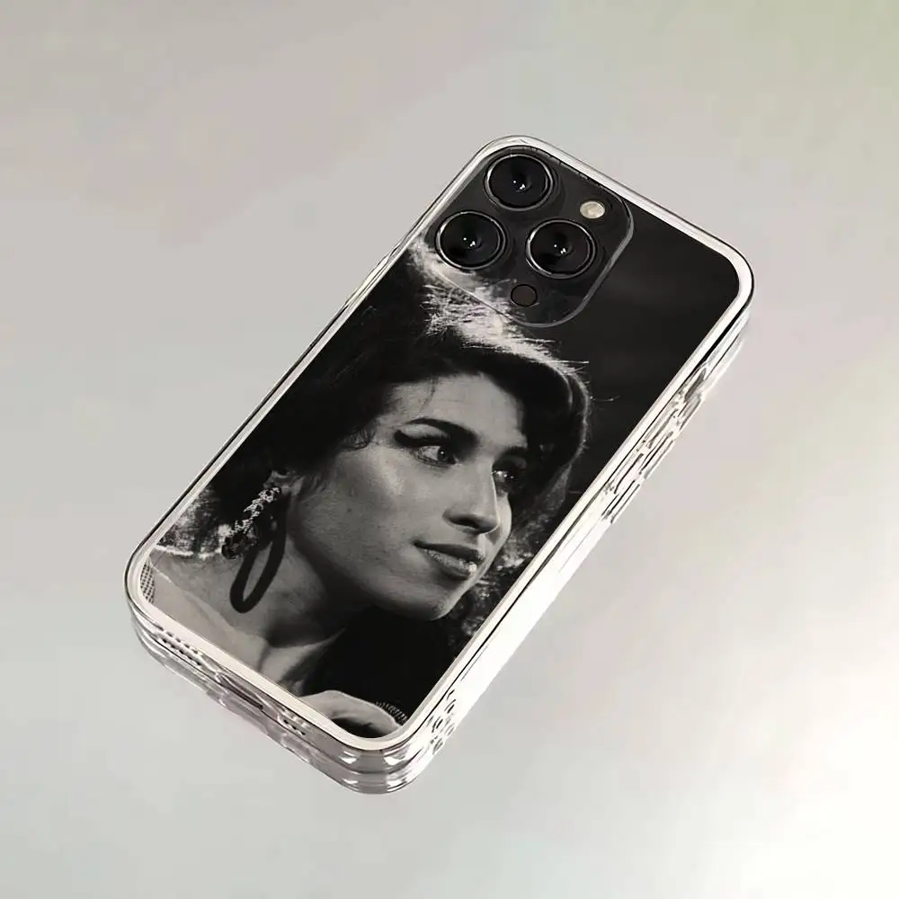 حافظة هاتف Singer Amy Winehouse لهاتف iPhone 6,16,15,14,13,12,11,17 Pro,Max,Plus,X,XS,XR,SE,غطاء ناعم شفاف صغير #3
