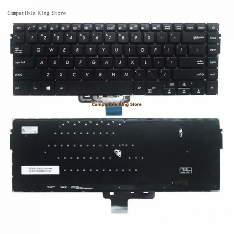 L+New for ASUS Pro15 S15 S510U S5100UQ UK505B U5100UQ S510UA US Backlit keyboard