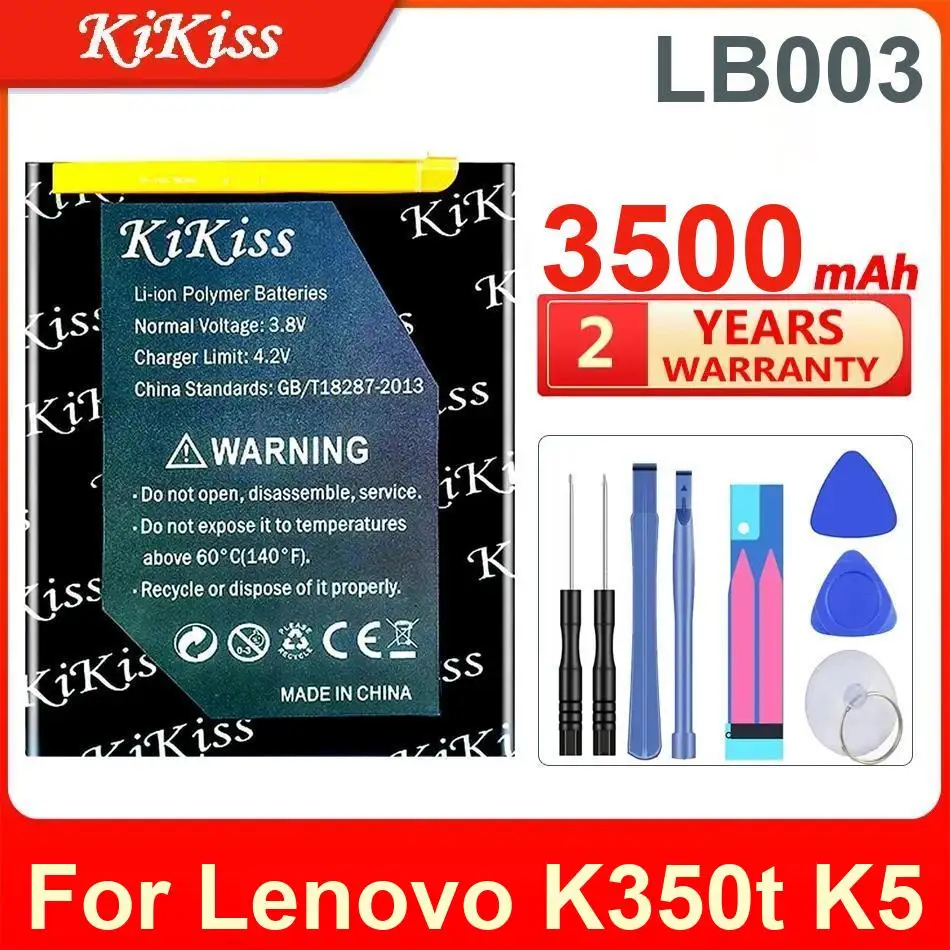 

LB003 Аккумулятор для мобильного телефона емкостью 3500 мАч для Lenovo K350t K5 с длительной быстрой зарядкой