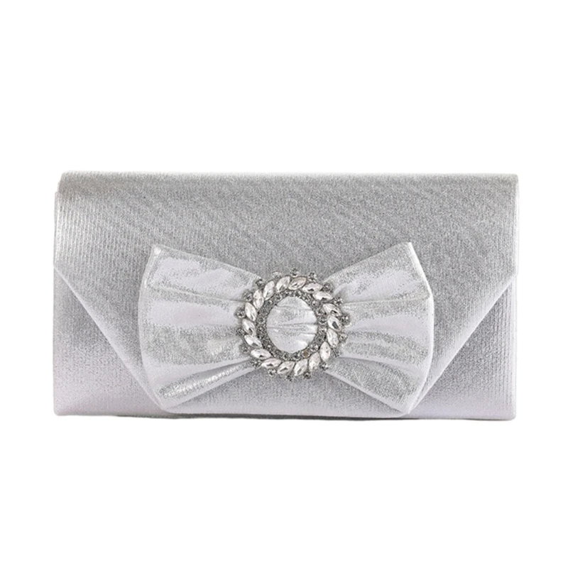 

Rhinestone Bowknot Clutch Purses Elegant Shoulder Bag Party Envelope Handbag Fashion Evening Bags Party Wedding Handbag 517D