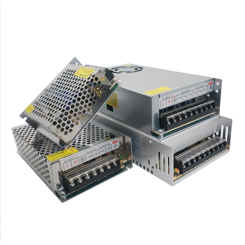Fuente de Alimentación AC/DC 3V 9V 15V 18V 3A 5A 10A, Transformadores de 220V a 3 9 15 18 V Voltios, Fuente de Alimentación AC/DC 220V a 12V SMPS Mean Well