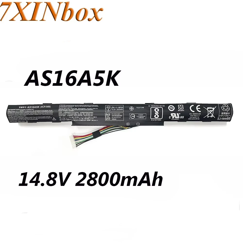 7XINbox AS16A5K AS16A7K 14.8V 2800mAh Laptop Battery For Acer Aspire E5 E5-523G E5-553G E5-475 E5-575 E5-575T E5-774G Series