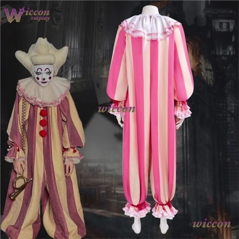 

Костюм клоуна Нино Велком для косплея: шарф, накладки на ноги, браслеты, униформа, реквизит, полный комплект для карнавала, Хэллоуина, ролевых игр