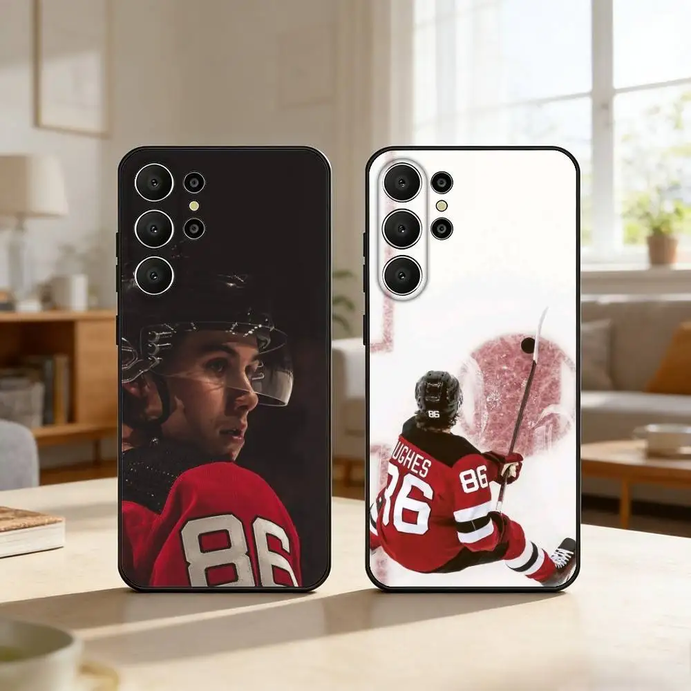 

Debonair J-Jack H-Hughes Phone Case For Samsung S26,S25,S24,S21,S22,S23,S30,Ultra,S20,FE,Lite,10,9,Black Cover