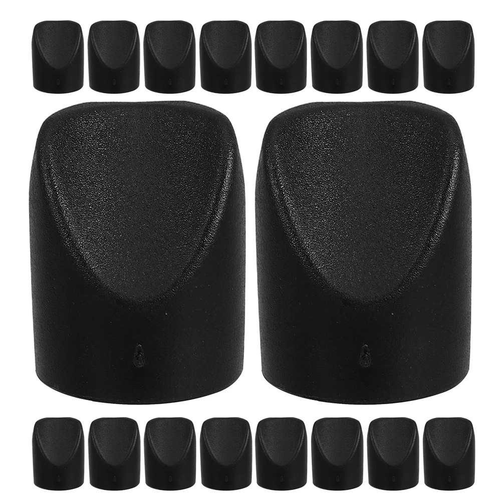 

48pcs Folding Chair Stability Inserts Black Heavy Duty Nylon Vshaped Stabilizers Furniture Legs Replacement Caps