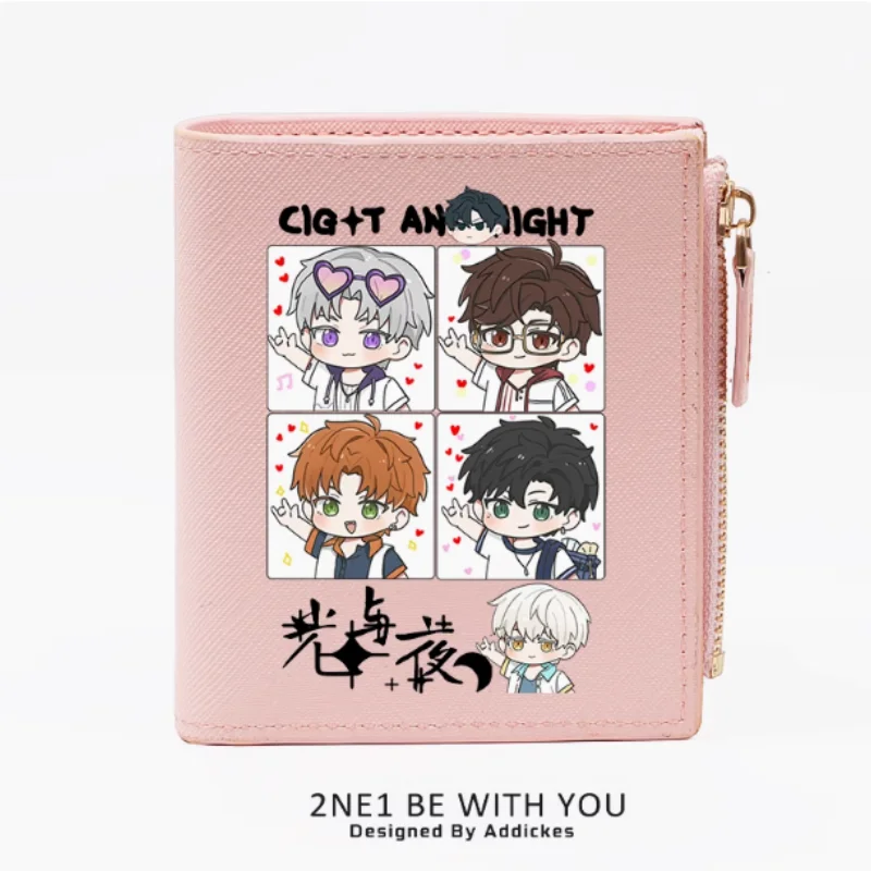 Anime Light and Night Osborn Evan Zipper Wallet Fold Bag Multi Card  Coin Pocket Holder Fashion Kids Wallets Gift