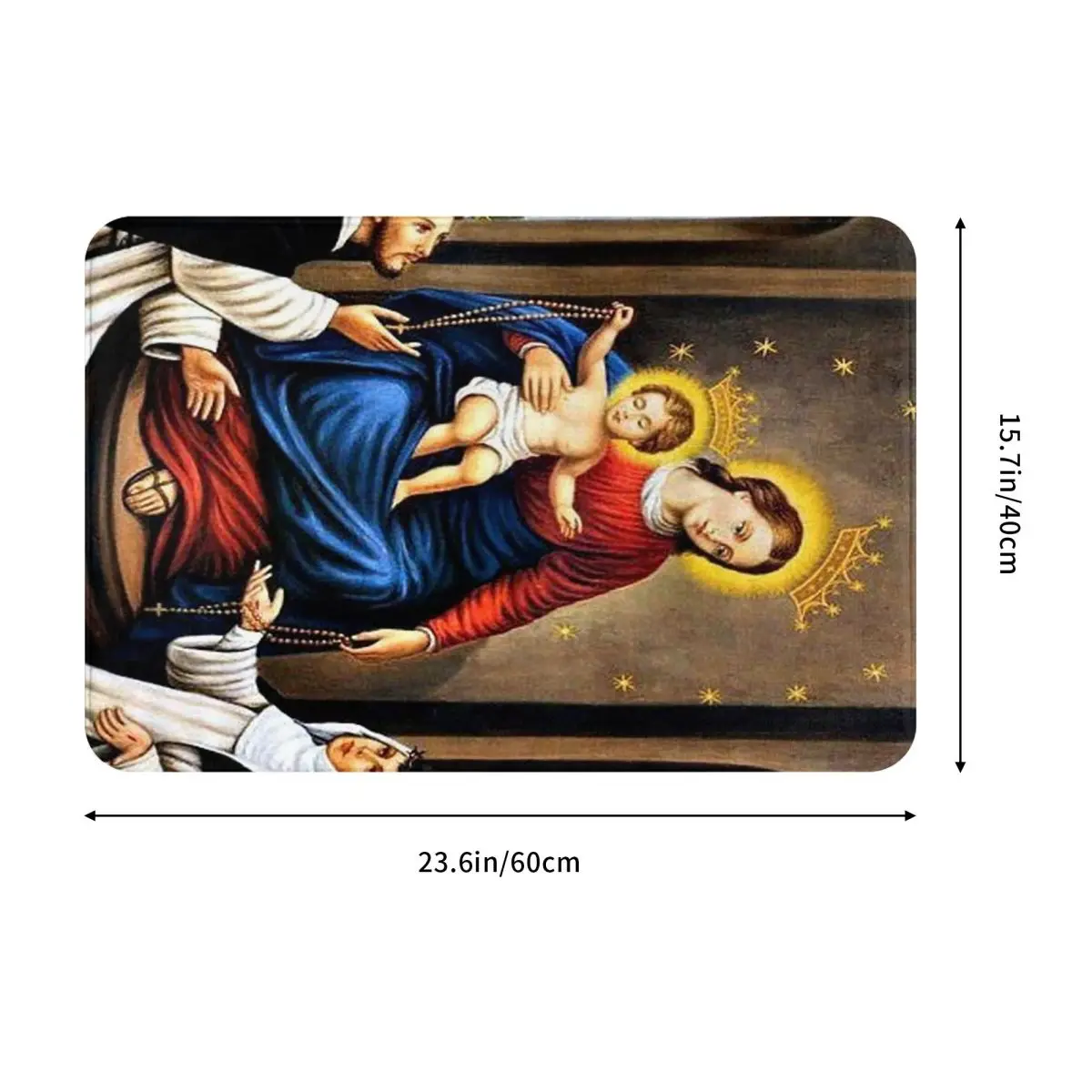Our Lady Of Guadalupe Virgin Mary Mexican Doormat Dust-proo Carpet Rug Kitchen Entrance Home Floor Mat for Balcony Footpad Mats