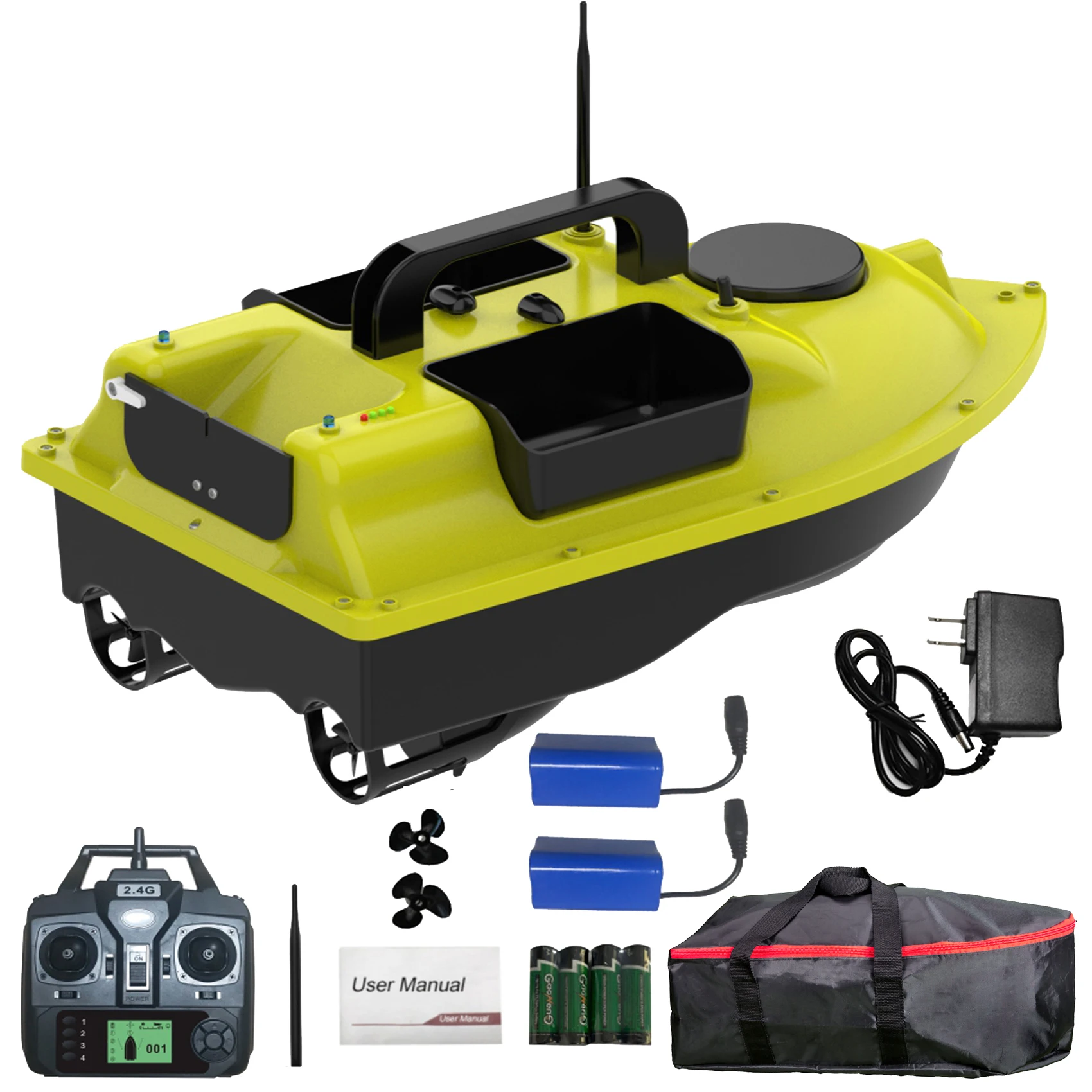 EU Stock D18 16 Positions Gps Autopilot Remote Controlled RC Fishing Bait Boat 500m