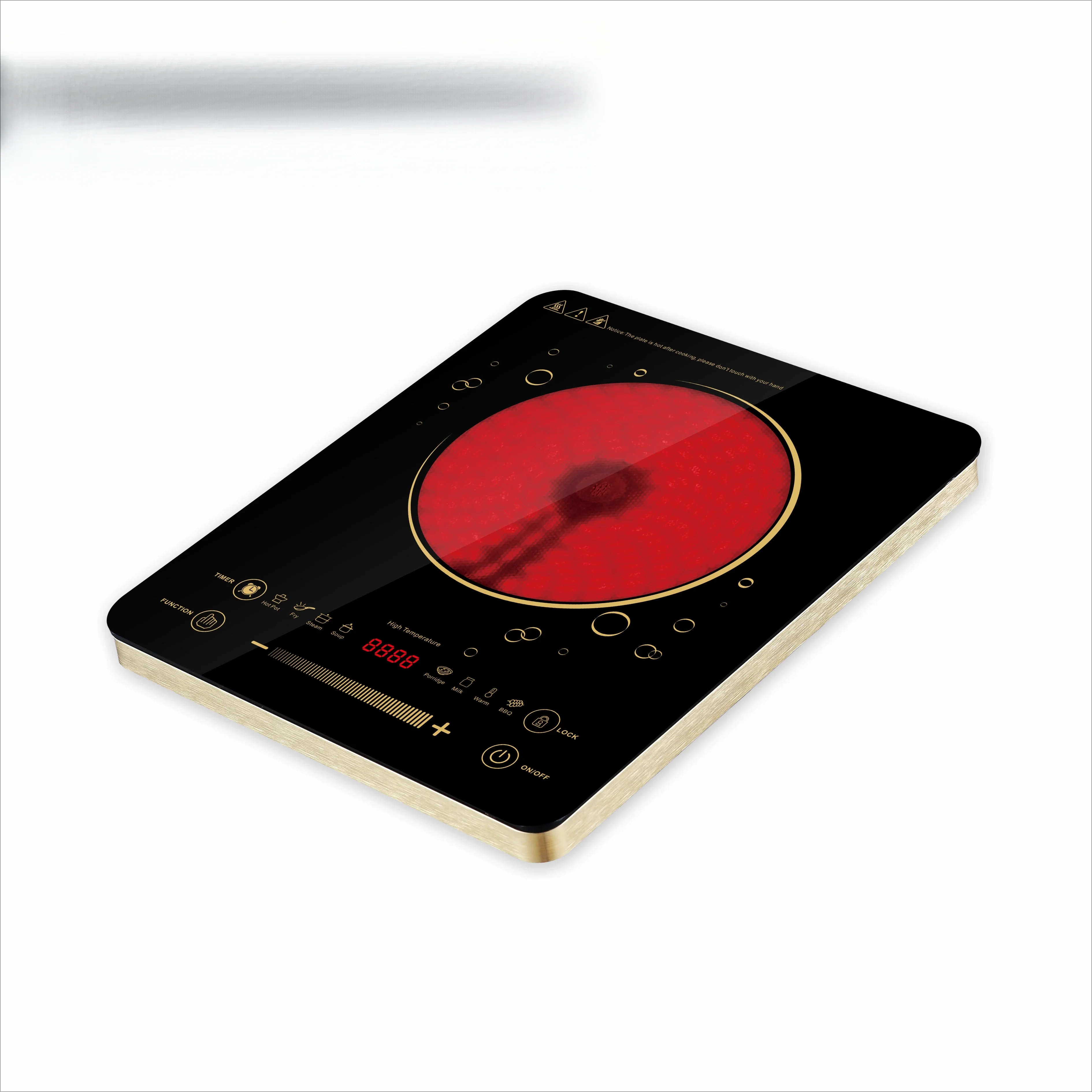 Stainless steel electric heating 1 burner infrared induction  ceramic hot pot induction cooker