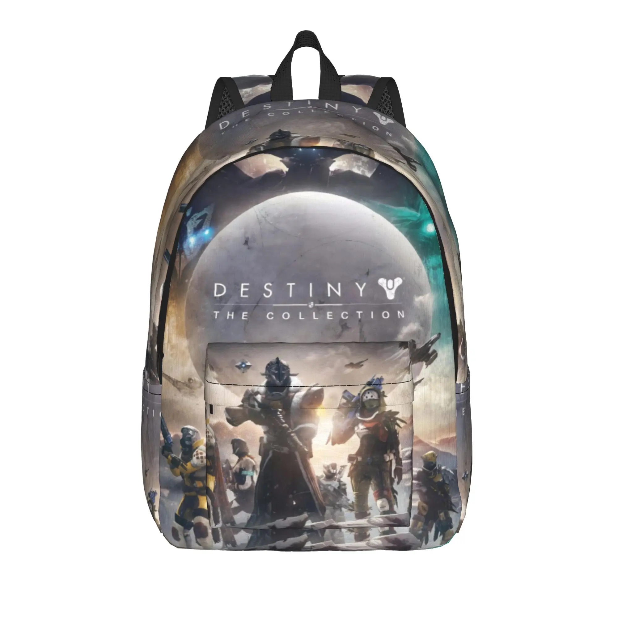 

Destiny 2 Games Classical Backpack with Pocket High School Work Daypack for Men Women Laptop Canvas Bags