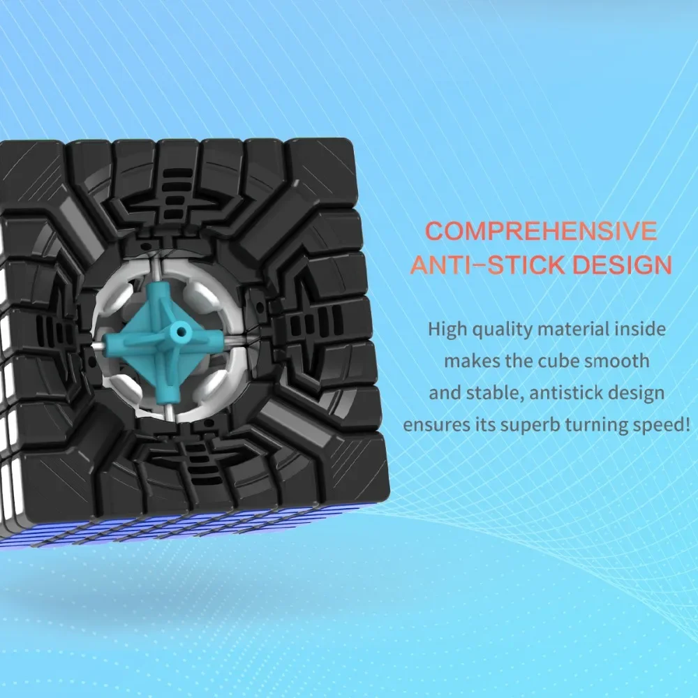 مكعب السرعة السحرية المغناطيسي الاحترافي ، ألعاب التململ اللاصق ، لغز YJ MGC 7 m ، 7x7 m