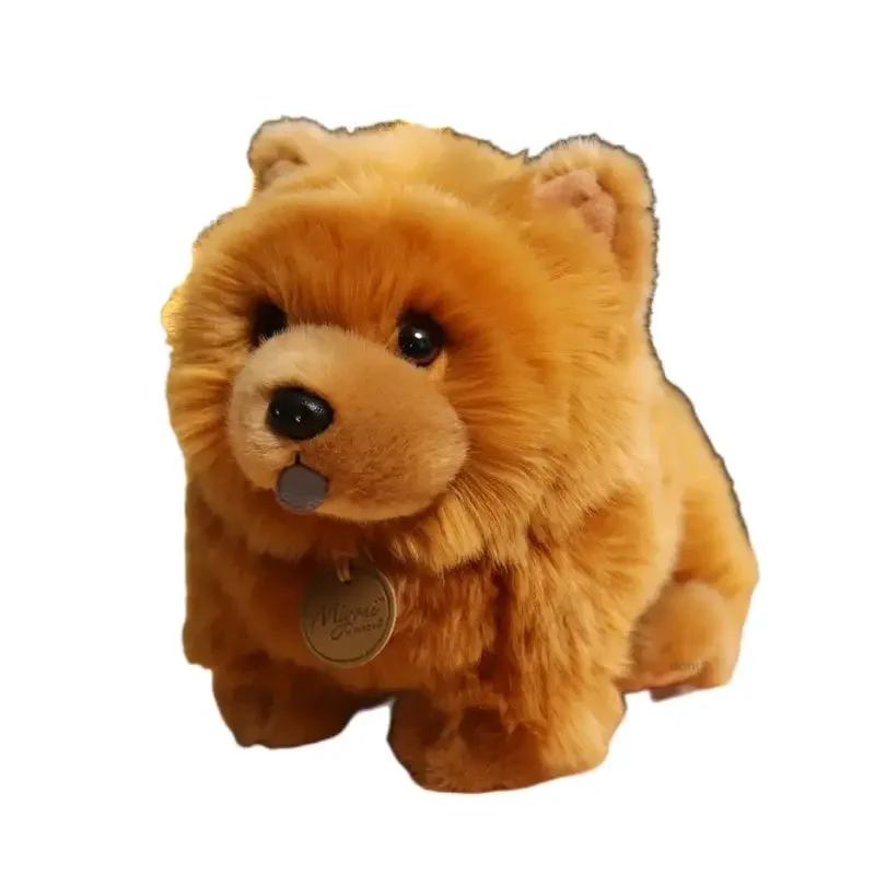 30cm Simulation Chow Kawaii Dog Stuffed Animal High Quality Chow Dog Doll Plush Toy Cute Birthday Xmas Gift Present for Kids