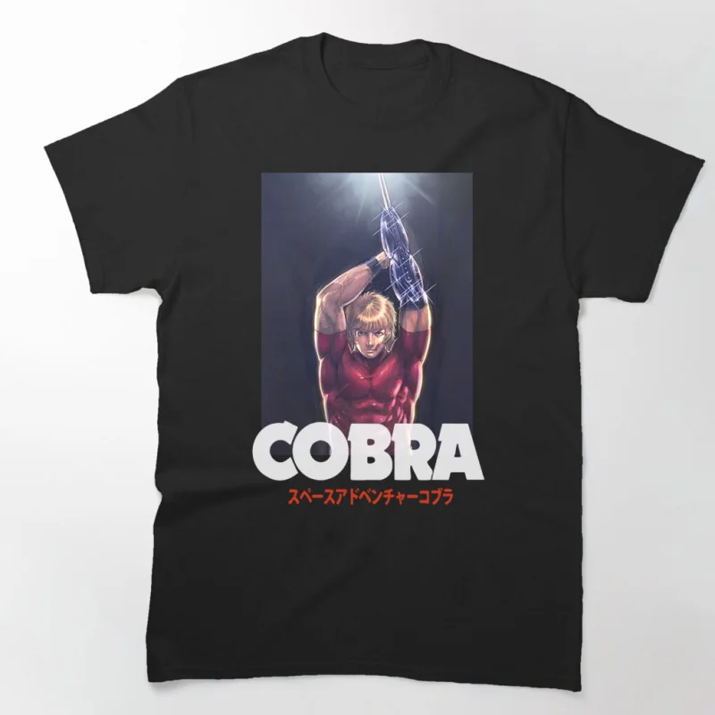 

0731 The Space Adventure Cobra Anime gift t shirt 100% cotton printed Graphic tee Y2K clothes Cartoon Sweatshirt All size Tops