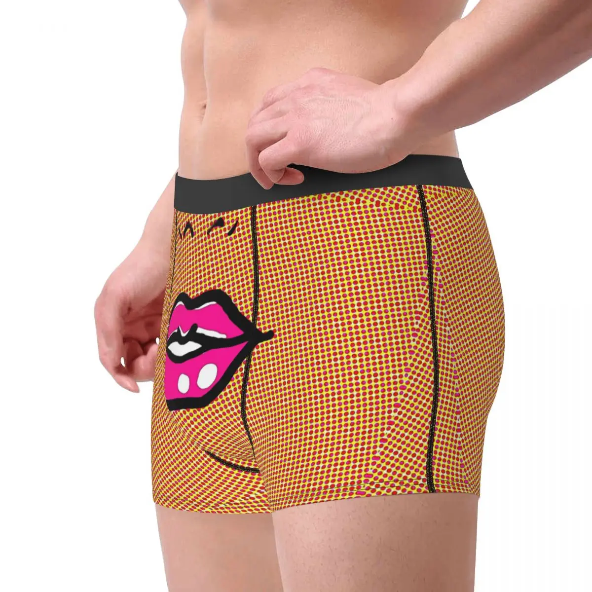 Roy Lichtenstein Pop Art Comics Smile Underpants Cotton Panties Man Underwear Ventilate Shorts Boxer Briefs