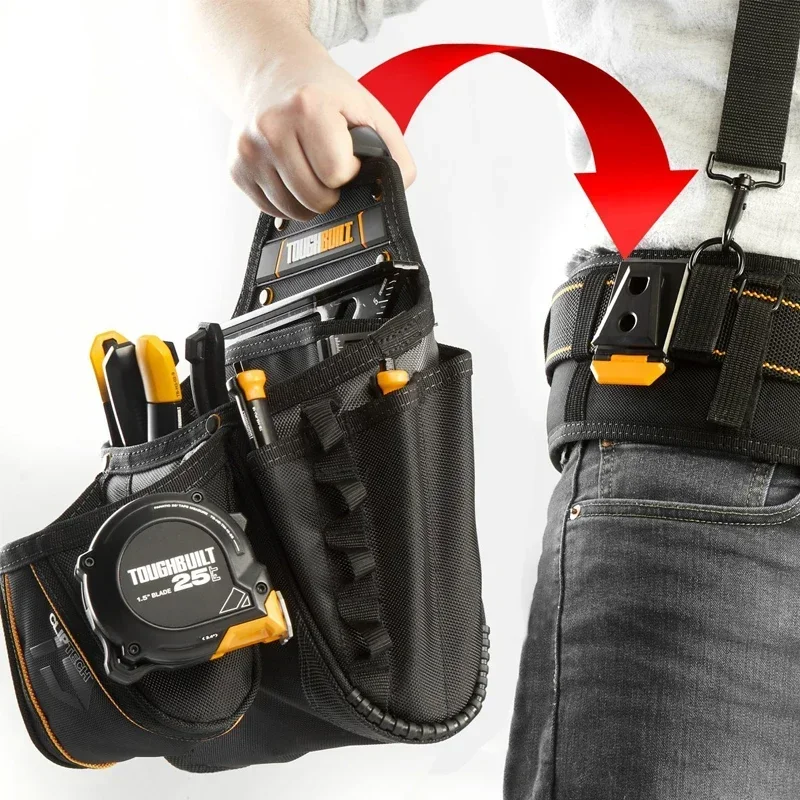 

TOUGHBUILT TB-CT-150 Clip Tech Hubs, 3 шт., организация хранения мелочей, прочные стальные шарнирные штифты, сумка, аксессуары для ручных инструментов