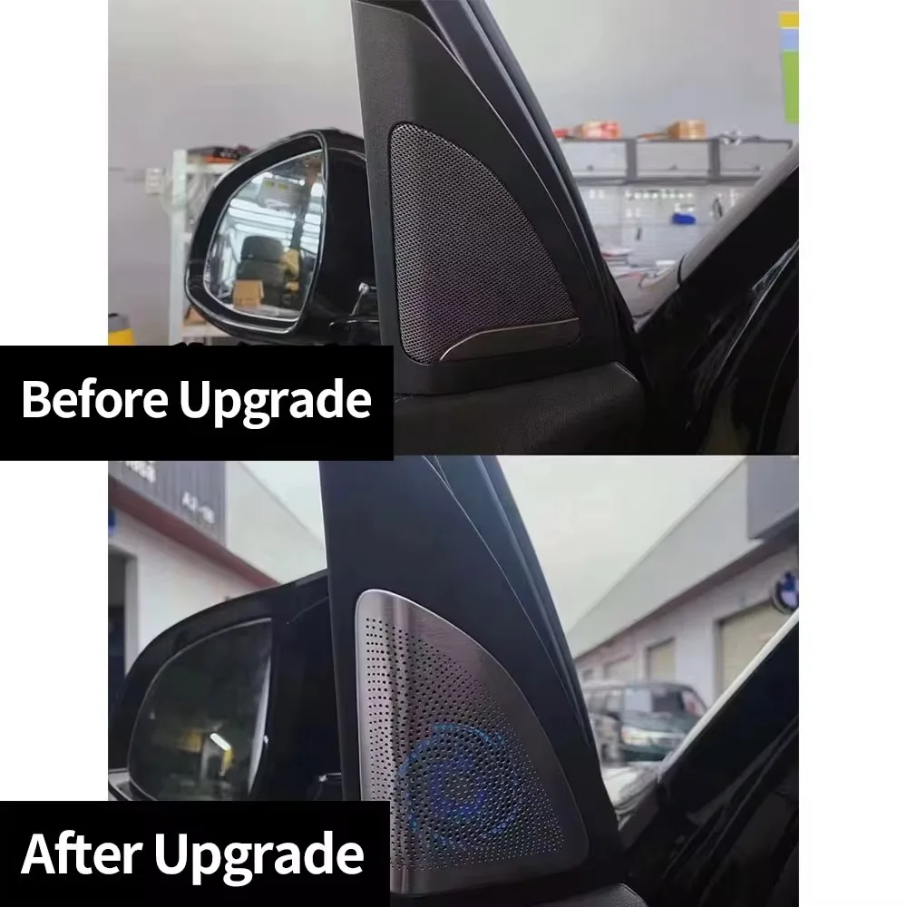 11Colors LED Speaker Cover Ambient Light For BMW X5 X7 G05 G07 2018-2024 Car Door Midrange Tweeter HiFi Interior Decor