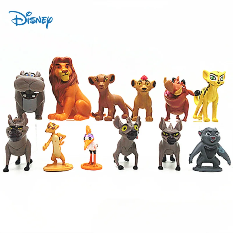 12pcs Cartoon The Lion Guard PVC Action Figures Bunga Beshte Fuli Ono The Lion Nala Timon Pumbaa Sarabi Sarafina Doll Toys Gift