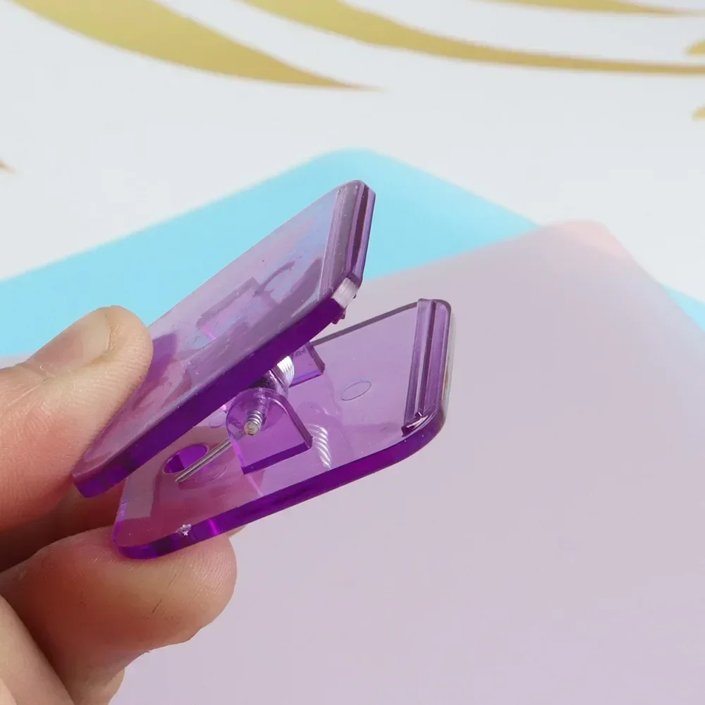 Heavy Duty Acrylic Long Tail Corner Binding Clips Sewing Fabric Shirts Paper Invoice Book Craft Making Supplies