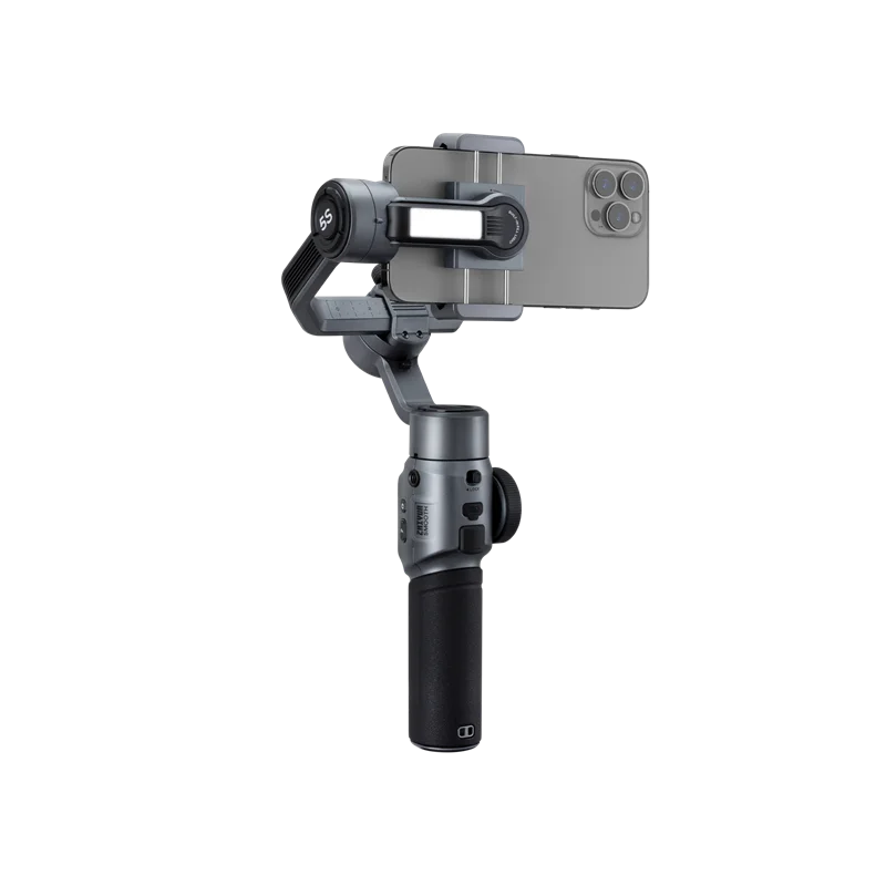 Smooth 5S combo 3 Axis Professional anti-shake Gimbal Dual-Side Magnetic Lights + Built-In Fill Light For iPhone Samsung