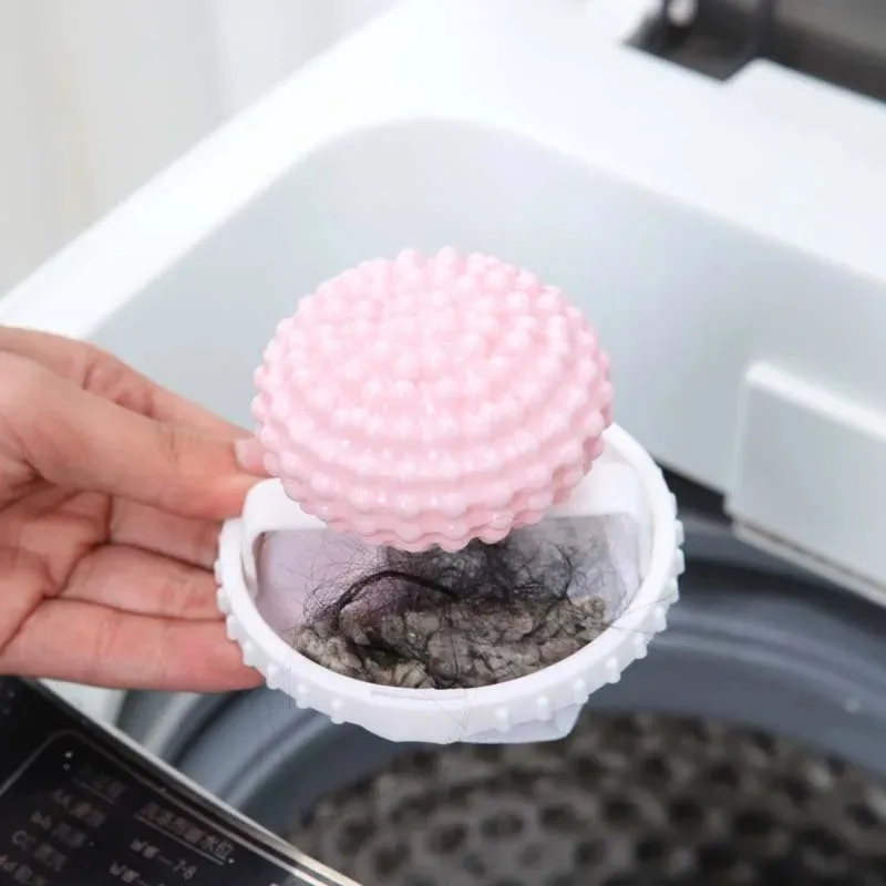 Washing machine filter float ball net bag hair remover clothing cleaning and protective ball