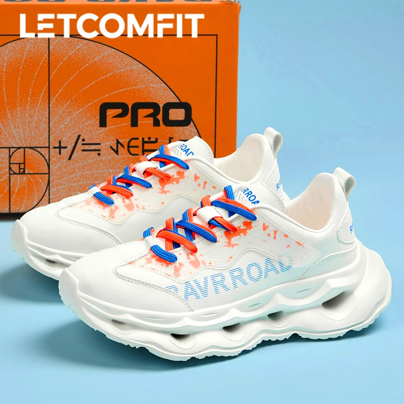 

Casual Leather Sneakers for Men Waterproof Fashion Outdoor Running & Walking Shoes Women's White Platform Lace-up Tennis Shoes