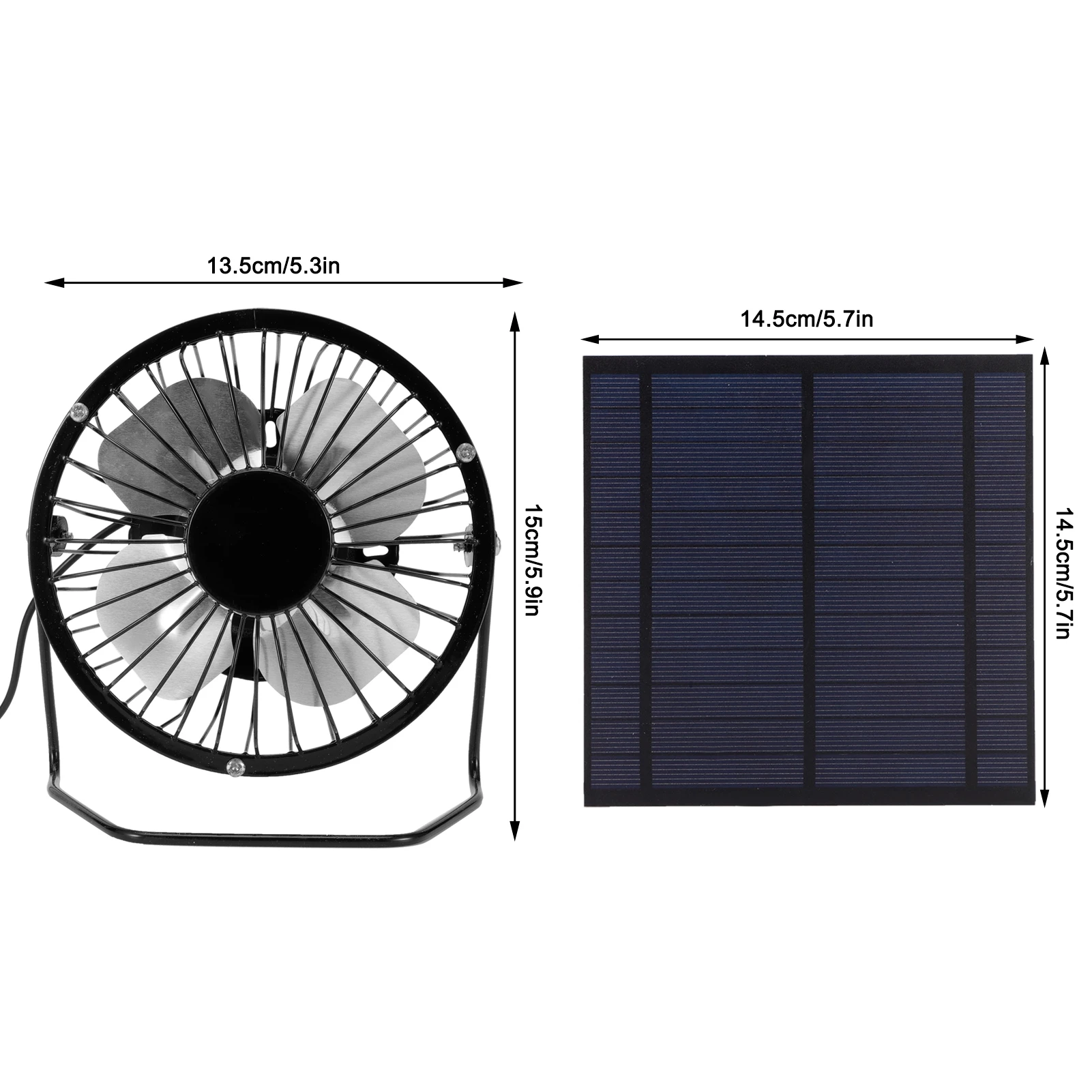 5W  Solar Panel with Portable Cooling Fan Photovoltaic Solar Panel Set For Greenhouse Solar Panel Set Solar  Panel