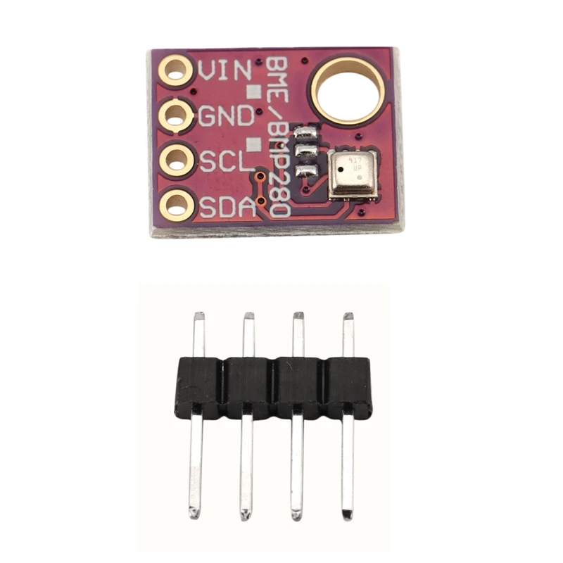 Módulo de Sensor de Pressão Barométrica Digital, Temperatura, Umidade, I2C, SPI, 1.8-5V, BME280, 5V