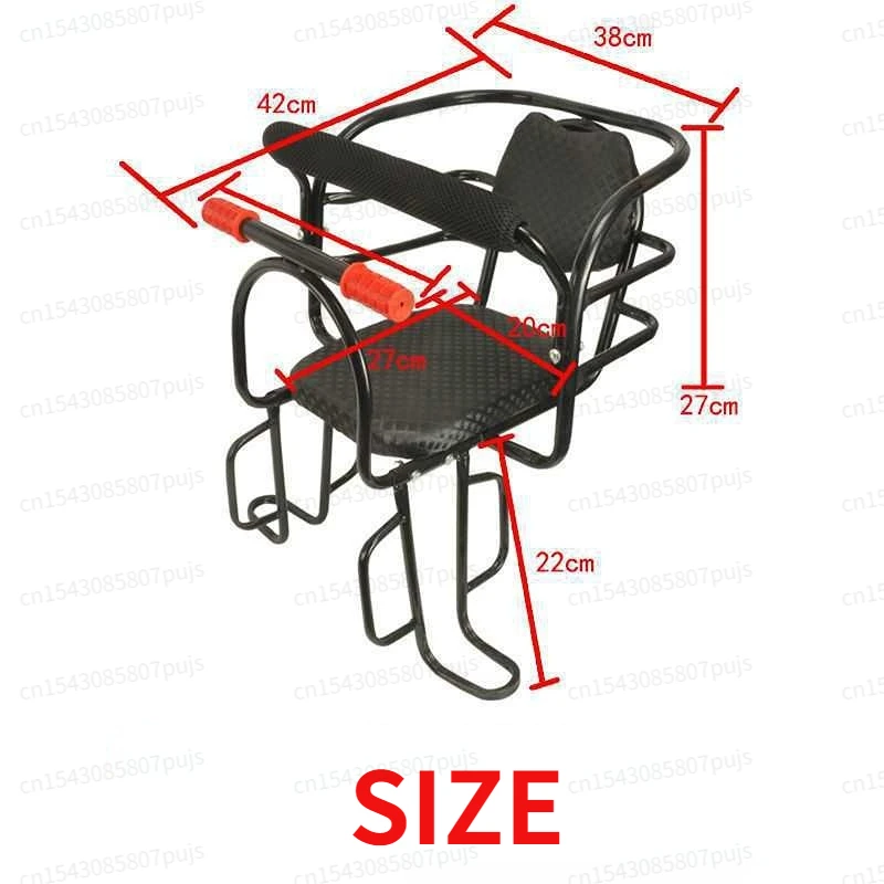 Thickened Bicycle Rear Double Armrest Child Seat Widened Pedal Electric Vehicle Child Seat Mtb Saddle Bicycle Seat