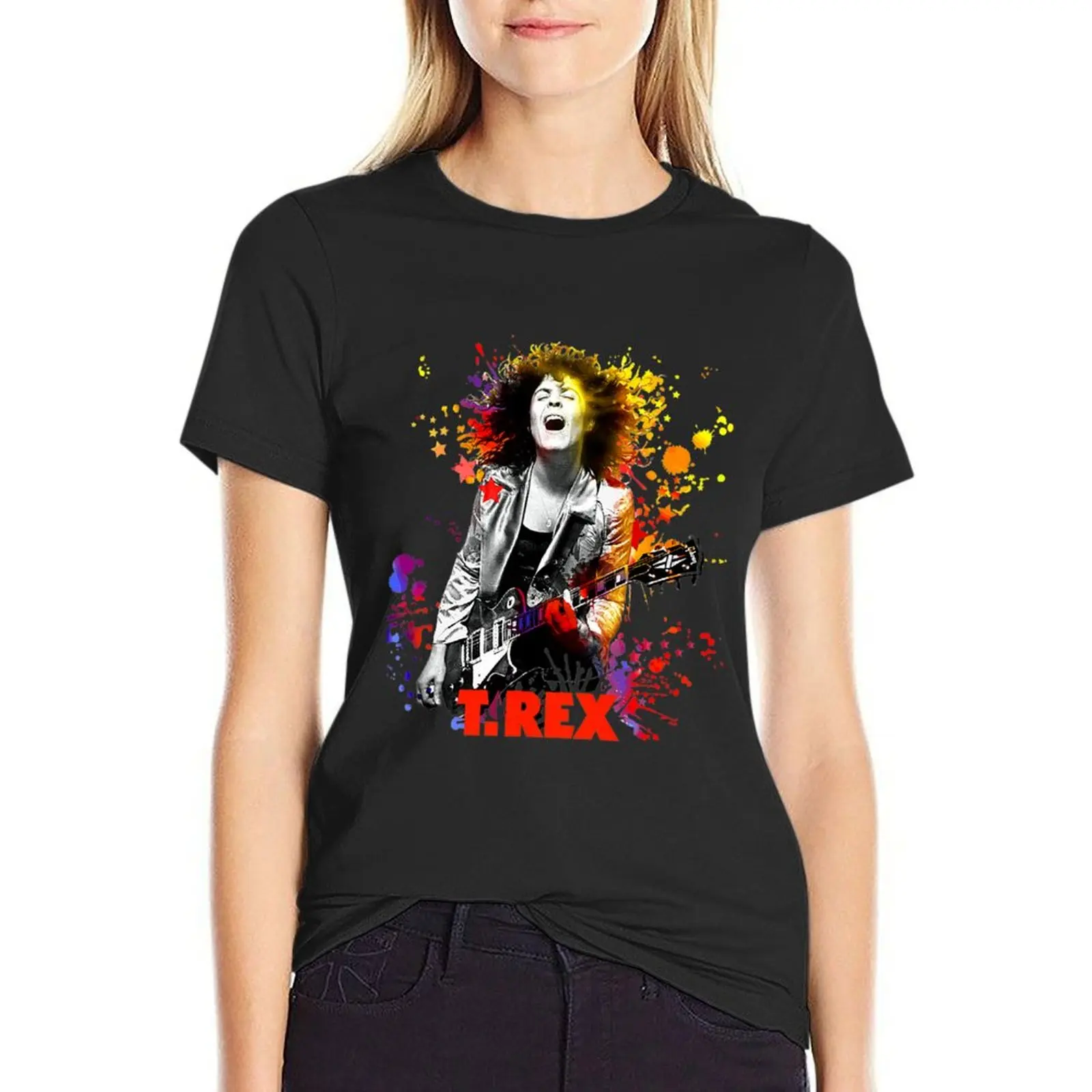 Marc Bolan T-Shirt hippie clothes funnys customs quick drying t-shirts for Women graphic tees funny