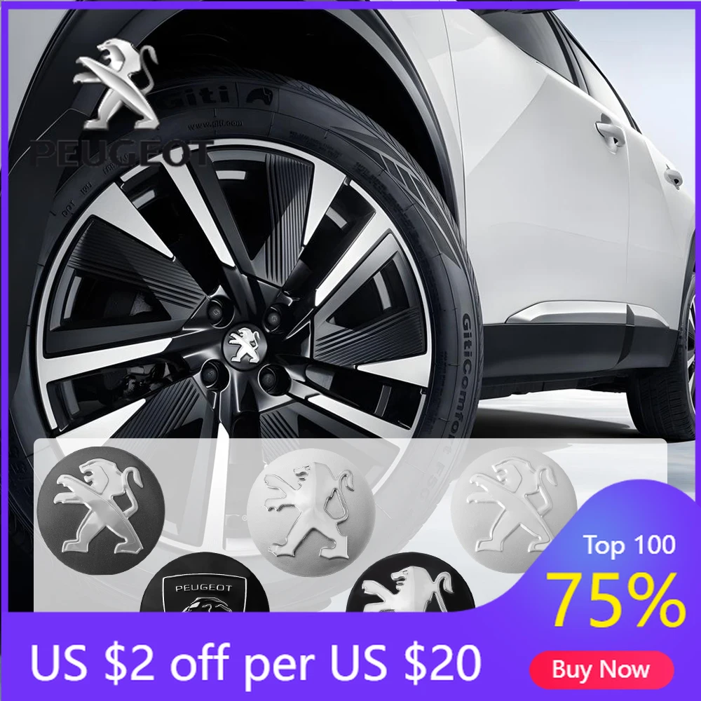 

Горячая новинка 2026: Наклейка на колесо автомобиля, декоративные колпаки на ступицы, эмблема, сменные аксессуары для Peugeot 206, 207, 208, 306, 307, 308, 406, 407, 408
