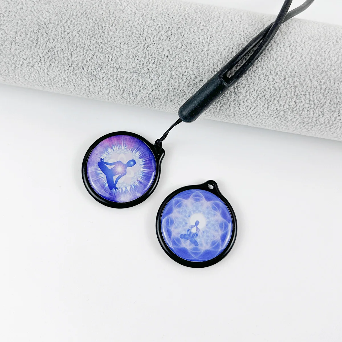 CAMAZ Tarjeta Cuántica Round New Me Card Terahertz Chip Card Purple Pendant Necklace New Design