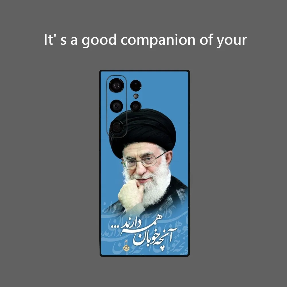 Iran's Supreme Leader Ali Khamenei Phone Case For Samsung Galaxy S24 Ultra S22 S23 Ultra S21 S20 5G Protective Soft Silicone TPU