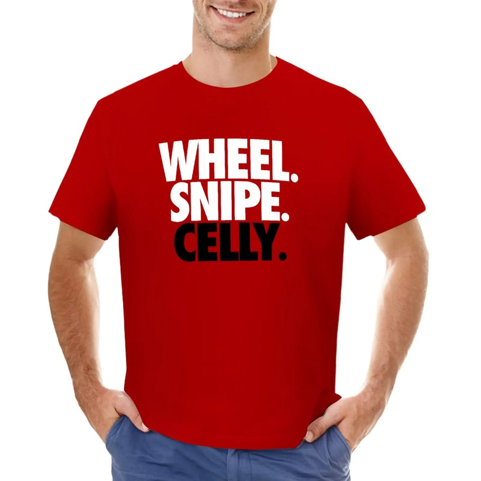 

Wheel. Snipe. Celly. (red) T-Shirt sublime Aesthetic clothing men t shirts